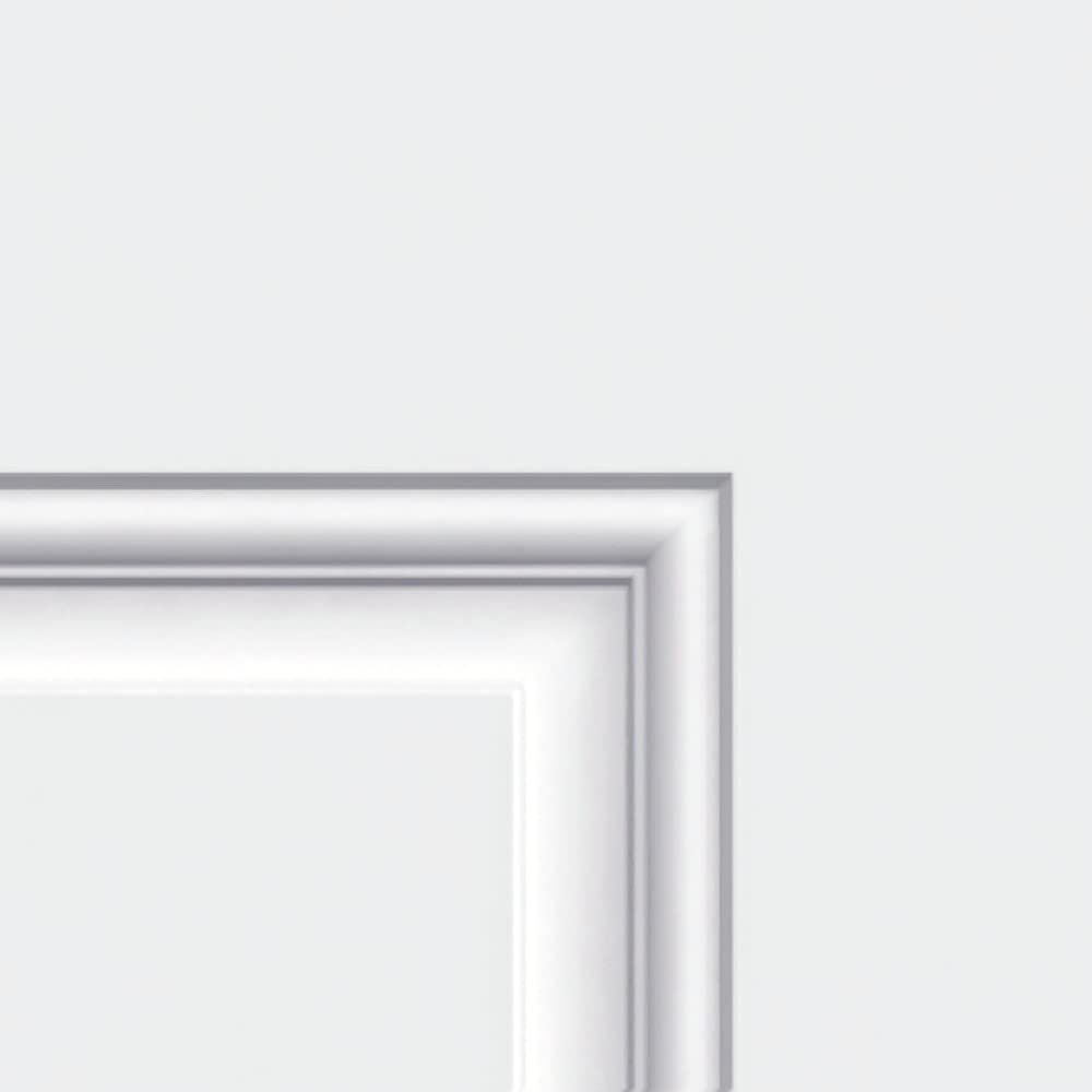 Primed Left Hand Outswing 1/2 Lite 2-Panel Clear Glass Steel Prehung Front Door 36" x 80" D571