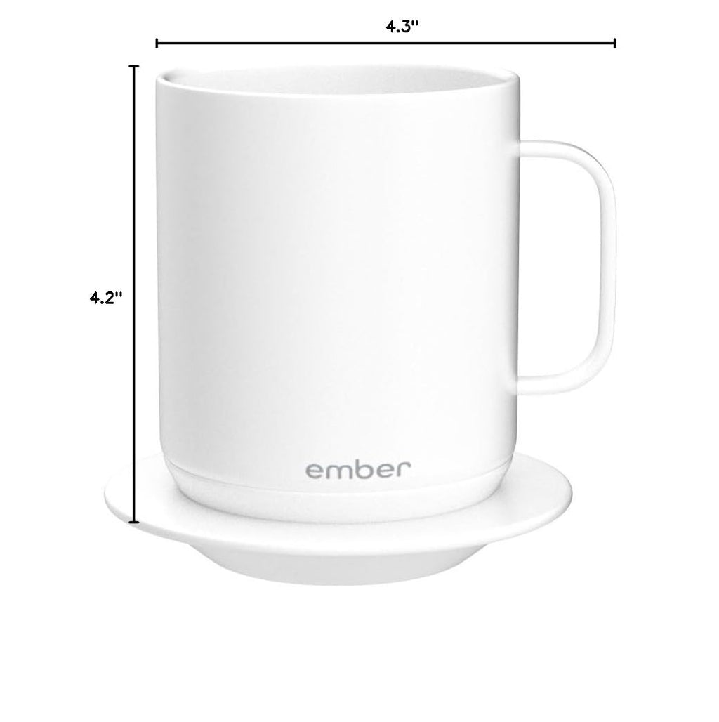 White 10 Ounce Temperature Control Smart Mug X6865