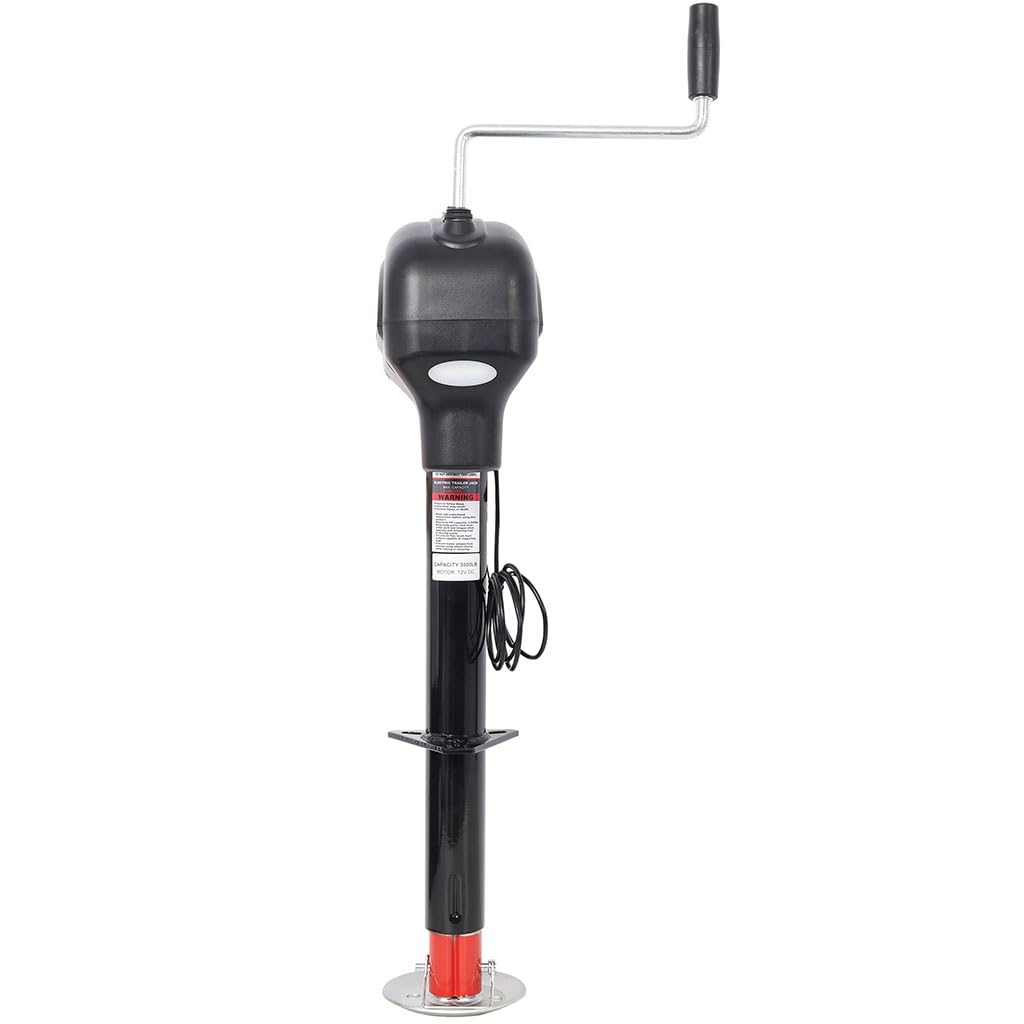 12V Electric Trailer Jack 3500 lbs 28" Lift Height W74873