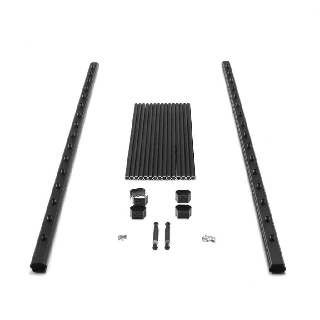 Aluminum Textured Black Line Rail Kit T880036