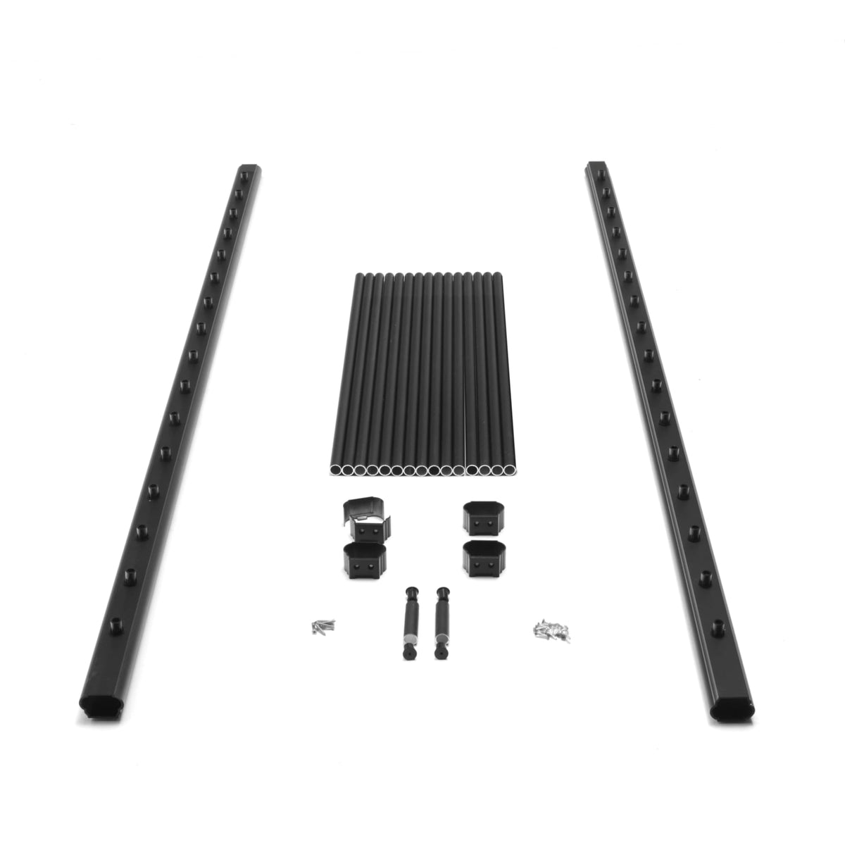 Aluminum Textured Black Line Rail Kit T880036