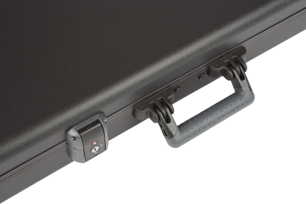 Black Molded Electric Guitar Case with TSA Lock C839