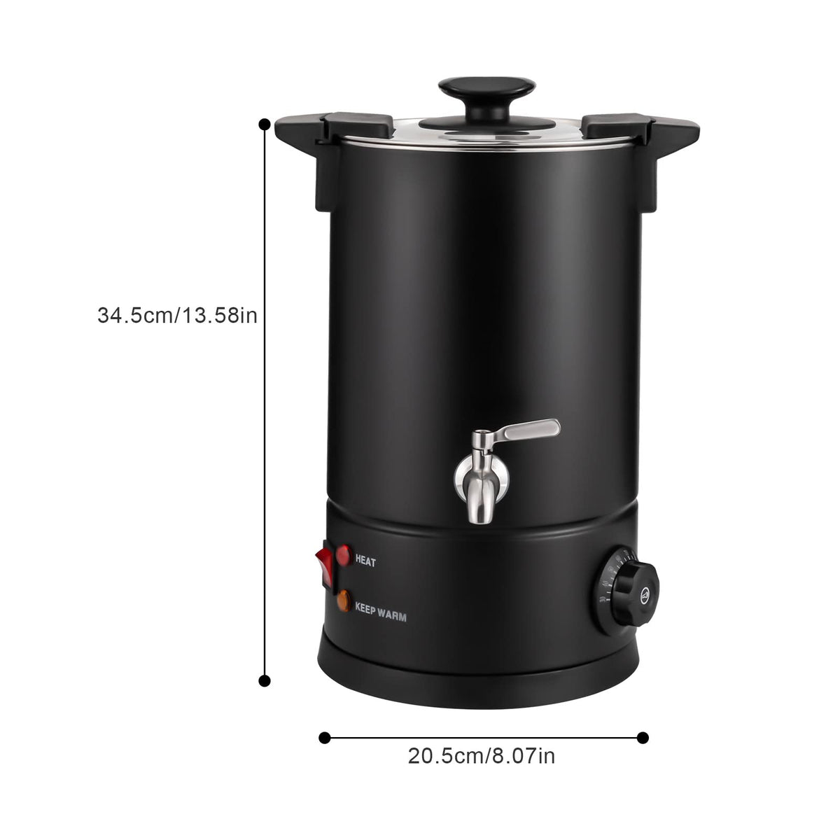 8L Electric Stainless Steel Coffee Urn B606