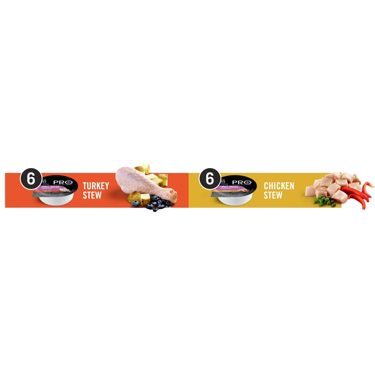 Turkey Stew & Chicken Stew Grain-Free Wet Dog Food 3.5 oz Cups F175
