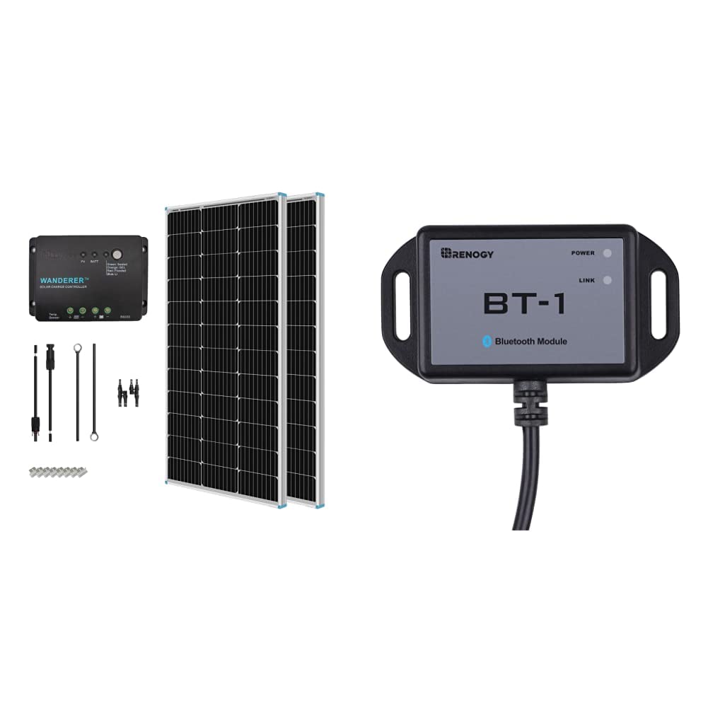 200 Watt 12 Volt Monocrystalline Solar Panel Starter Kit G943918