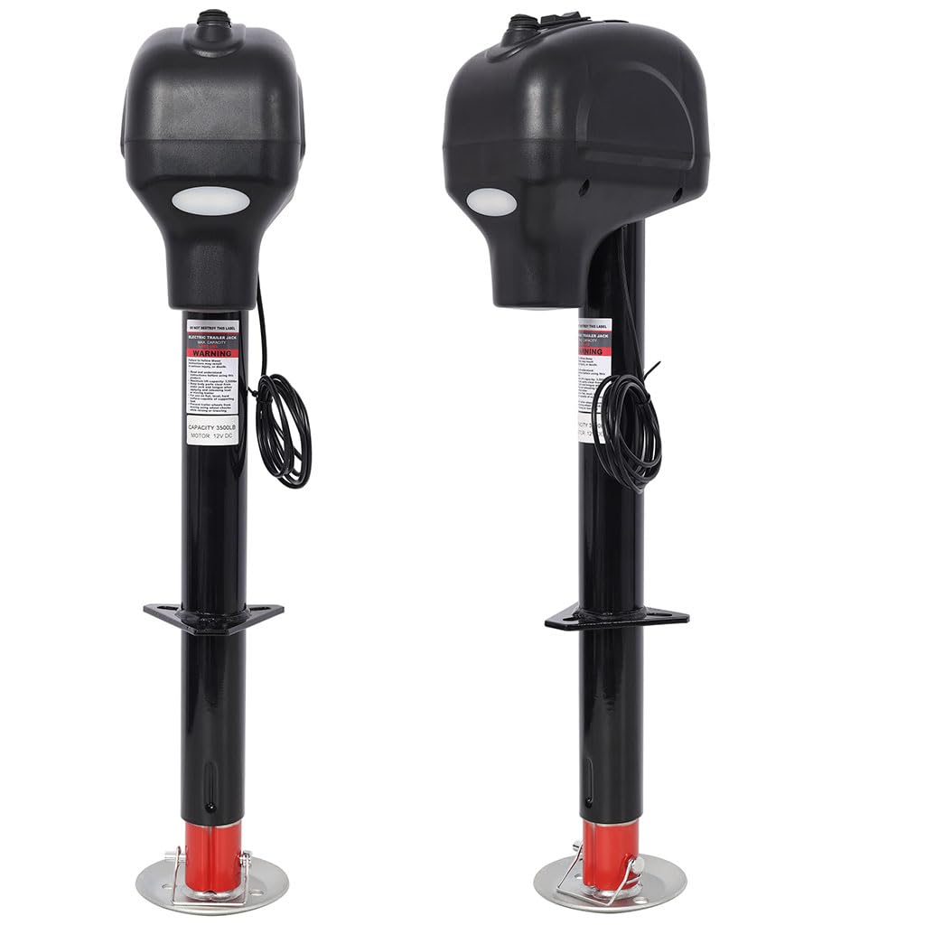 12V Electric Trailer Jack 3500 lbs 28" Lift Height W74873