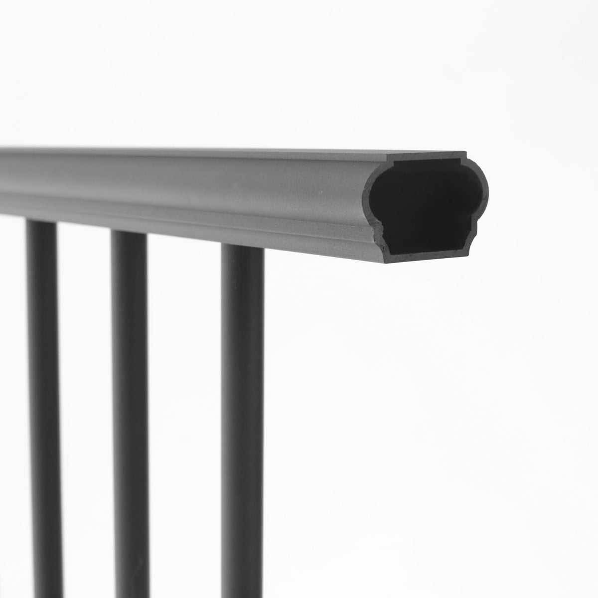 Aluminum Textured Black Line Rail Kit T880036