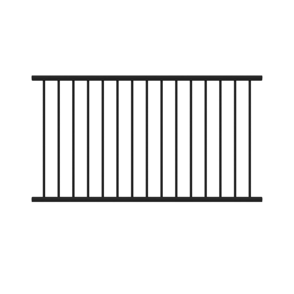 Aluminum Textured Black Line Rail Kit T880036