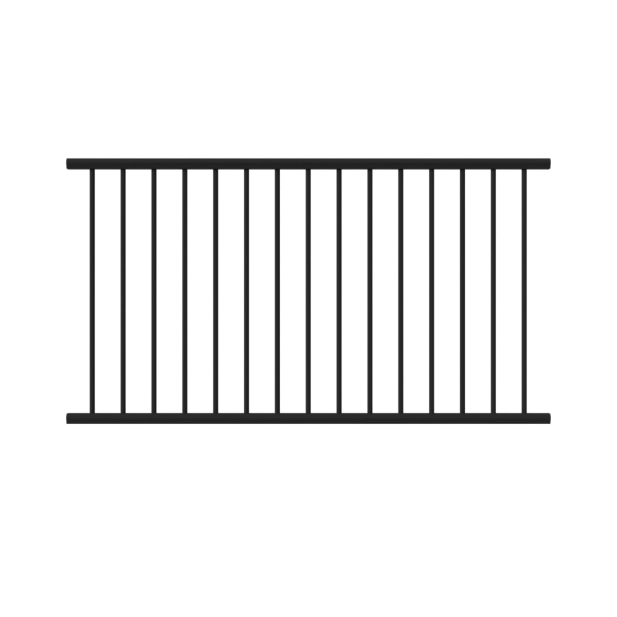 Aluminum Textured Black Line Rail Kit T880036