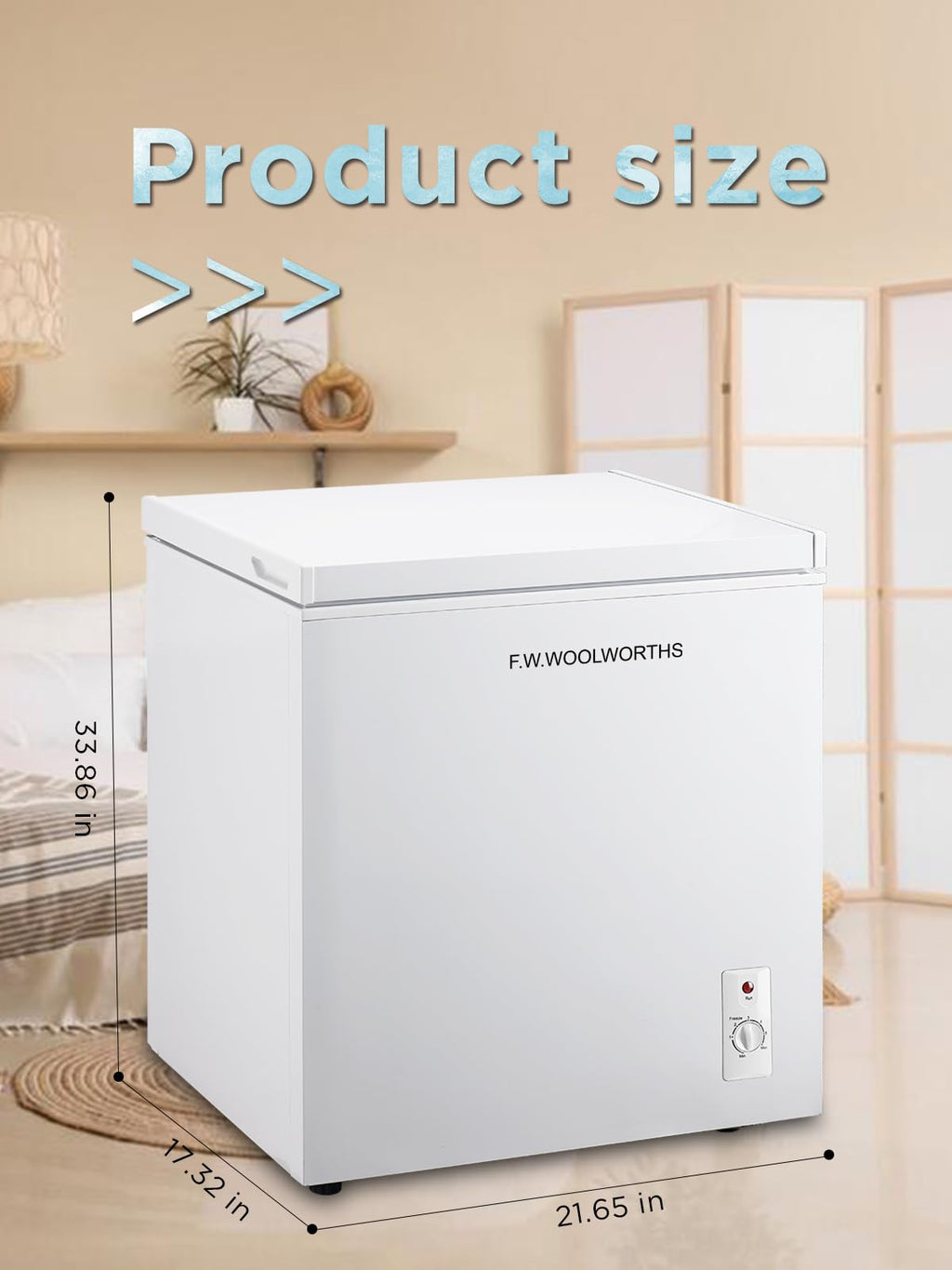 7.0 Cu.Ft Chest Freezer with Removable Basket, White Q198