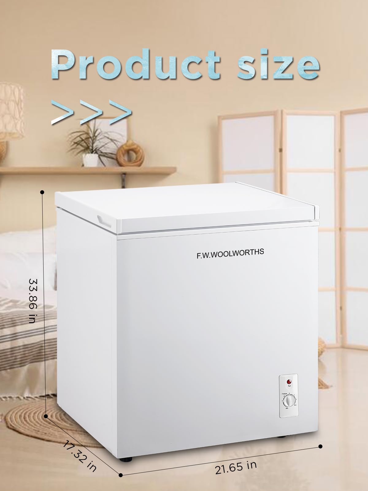 7.0 Cu.Ft Chest Freezer with Removable Basket, White Q198