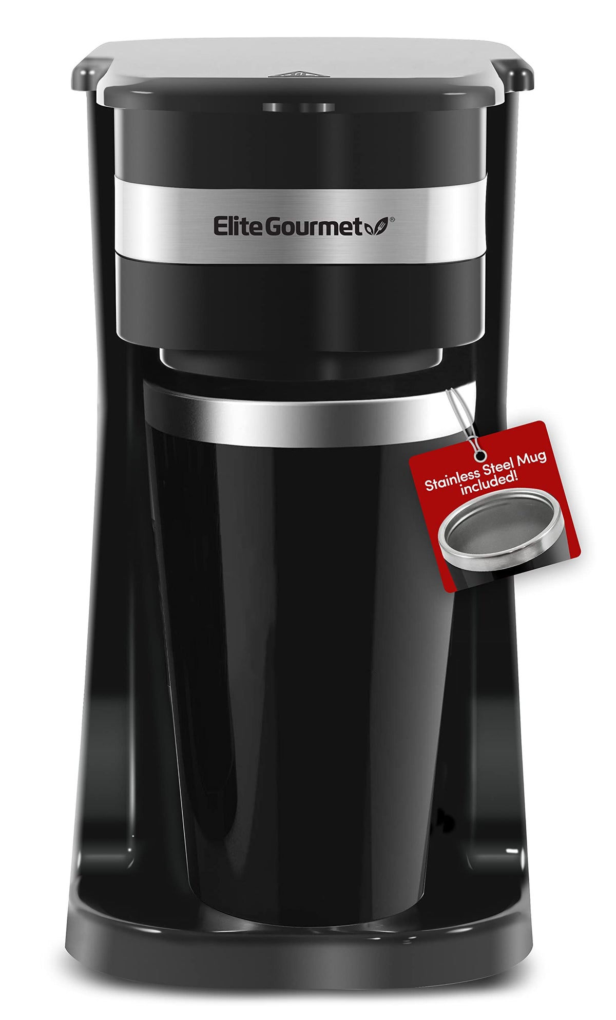 Black Single-Serve Compact Coffee Maker F86560