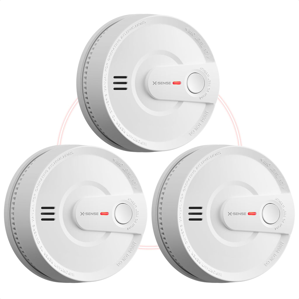 Interconnected Smoke Detector 10-Year Battery 3-Pack Z43596