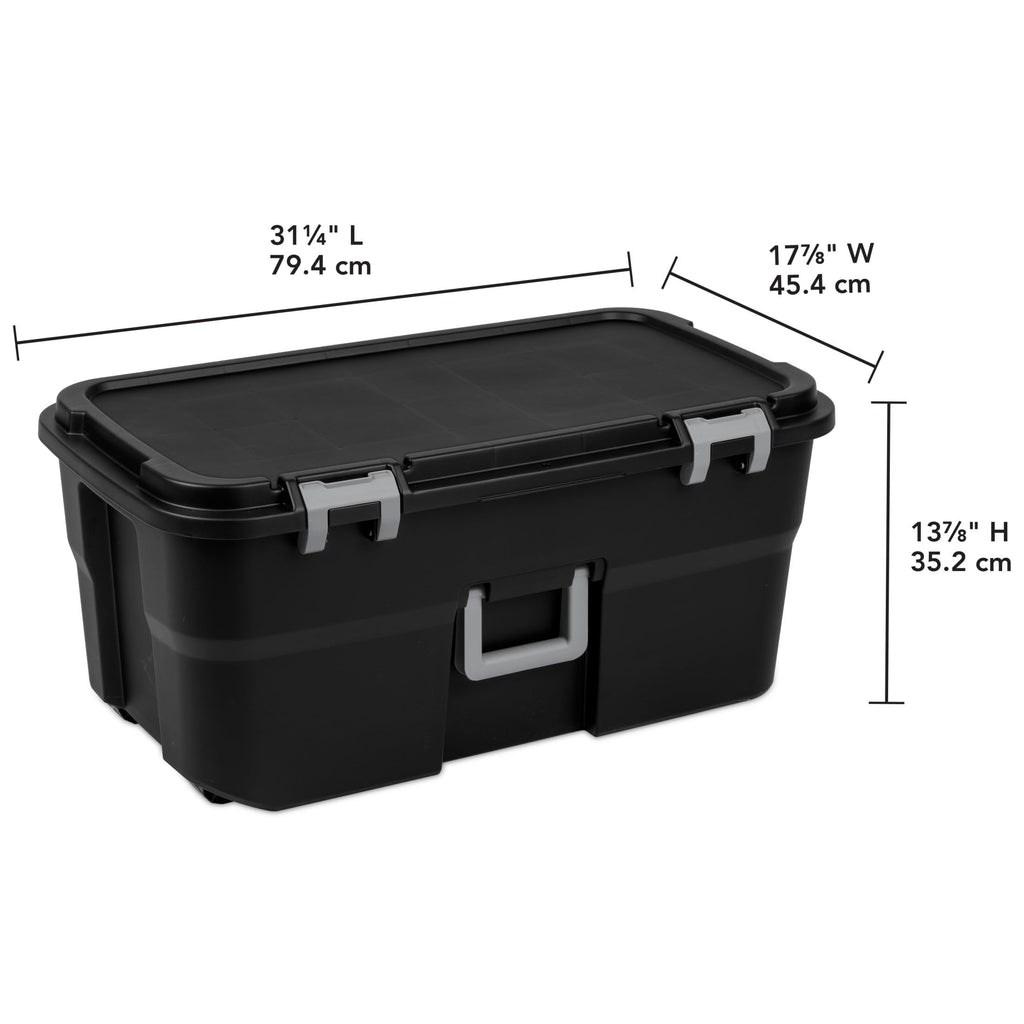 22 Gallon Rolling Storage Trunk with Wheels and Handle R398478