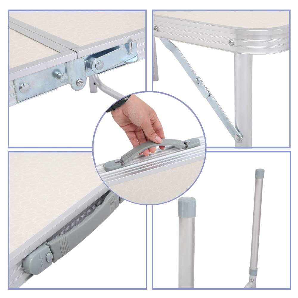 3ft Portable Folding Aluminum Camping Table Z6840