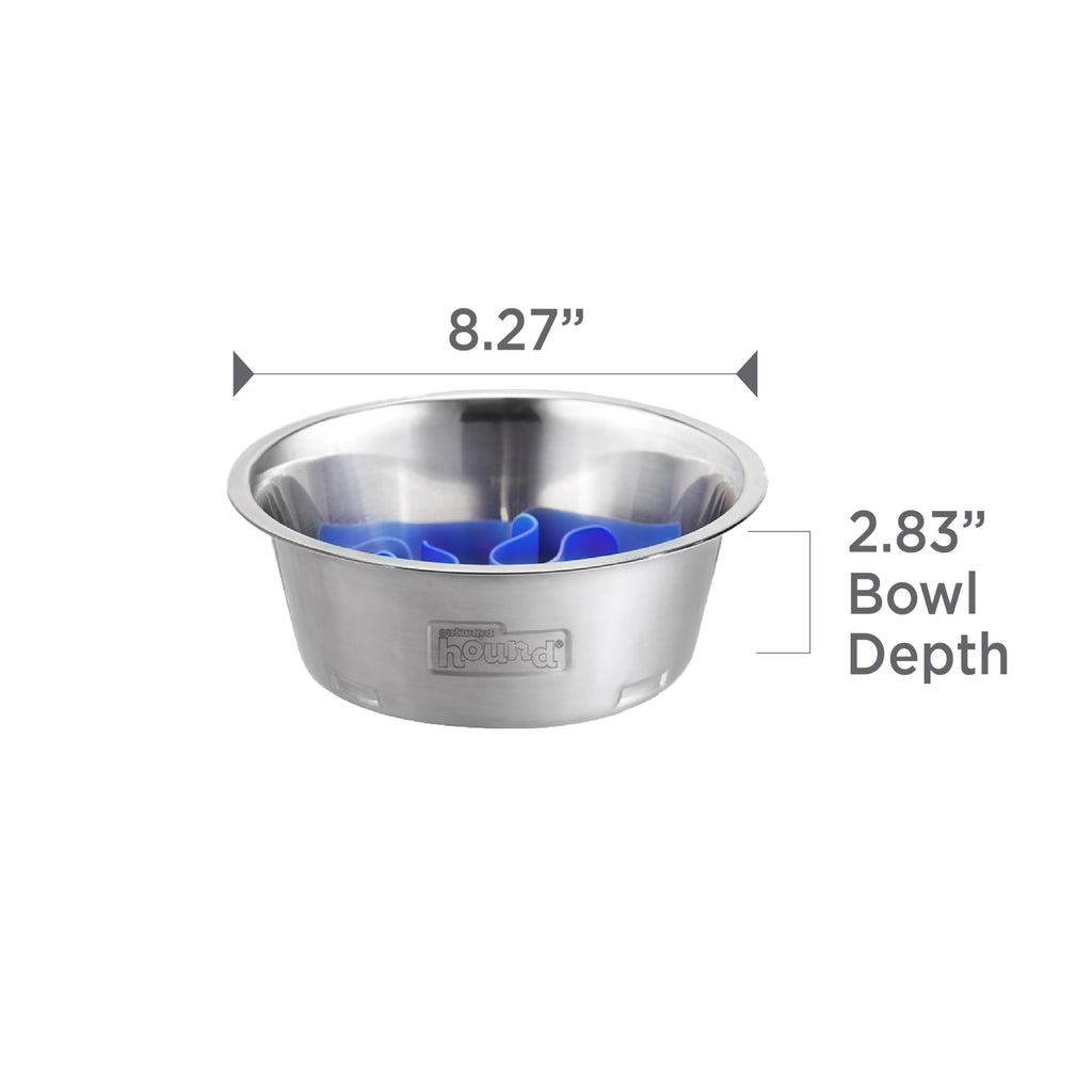 Stainless Steel Slow Feed Dog Bowl O940932