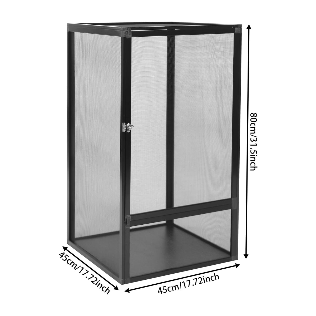 Terrarium Enclosure with Mesh Top and Locking Latch K162929