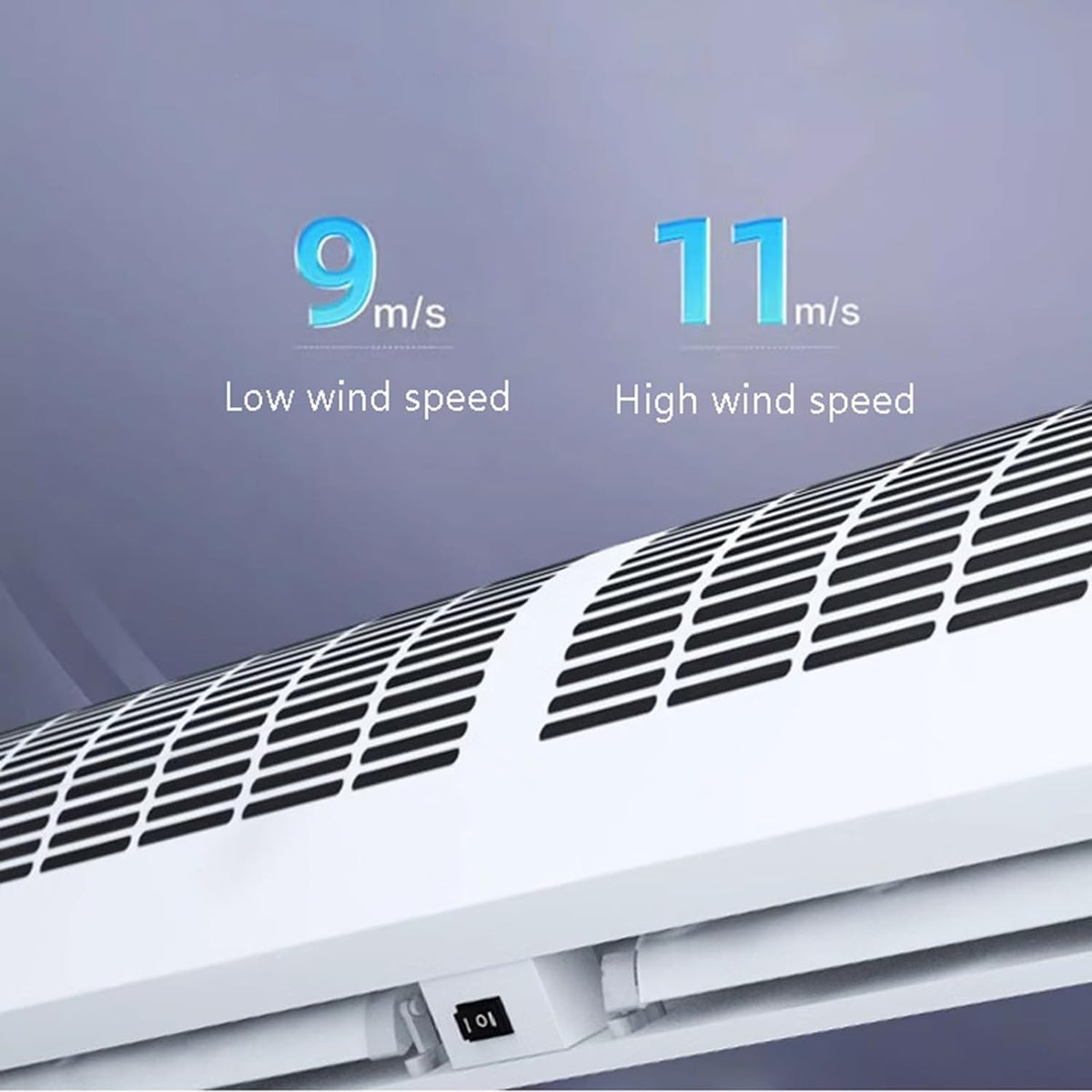 Wall-Mounted Air Curtain with Remote Control, 150cm/60in C524732
