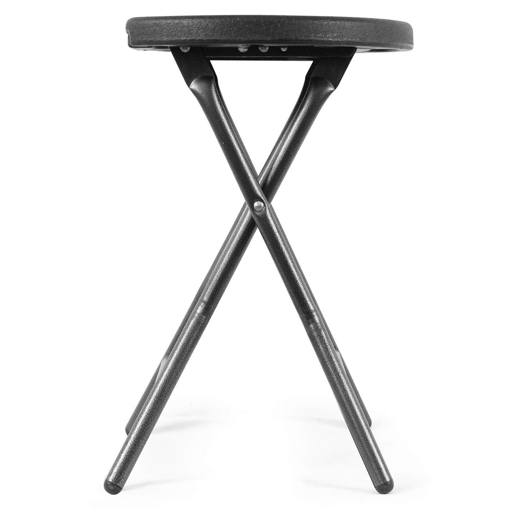 Black Folding Stool with Handle A495
