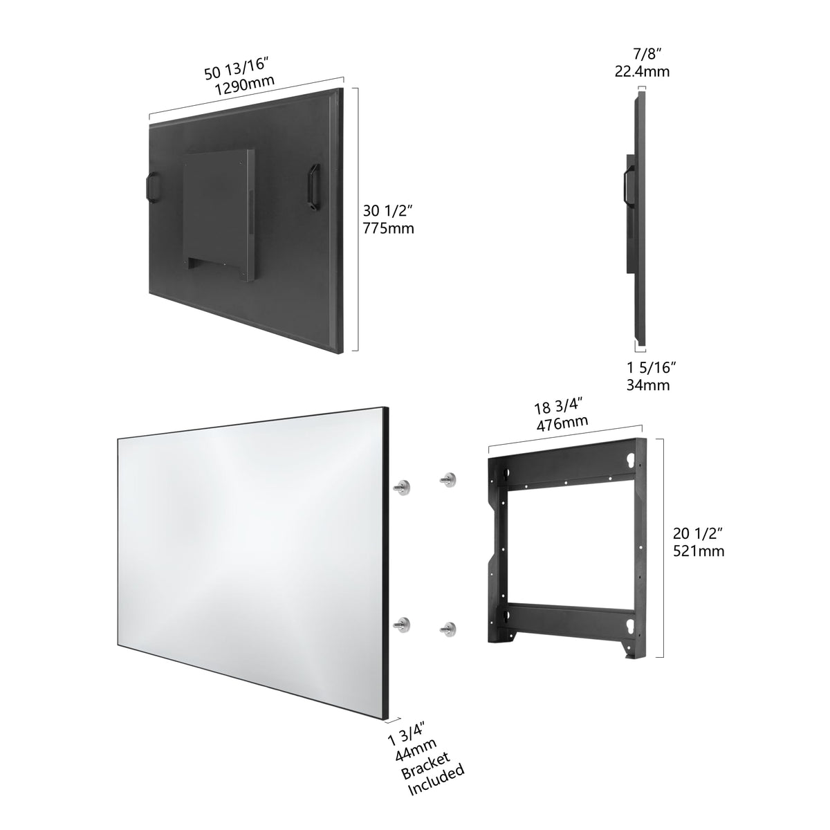 55 Inch 4K UHD Waterproof Smart Mirror TV N9478