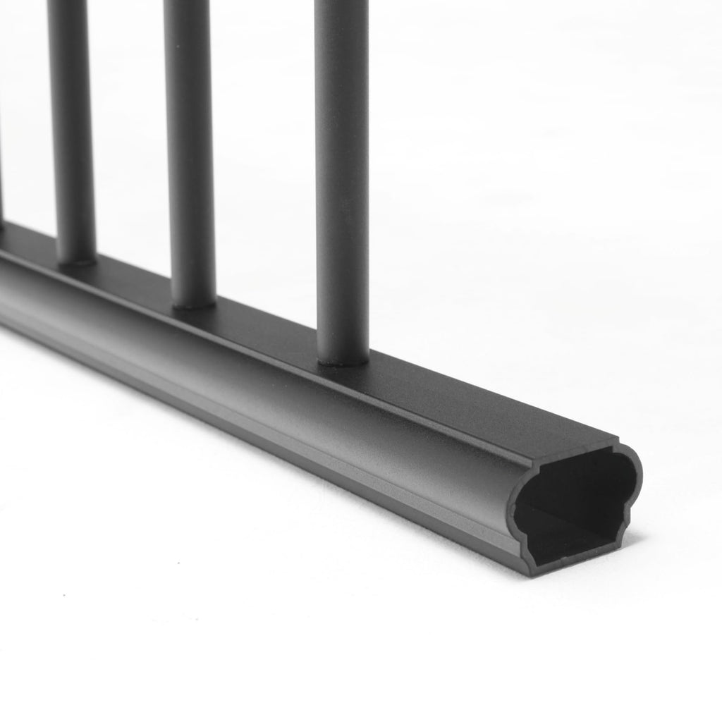 Aluminum Textured Black Line Rail Kit T880036