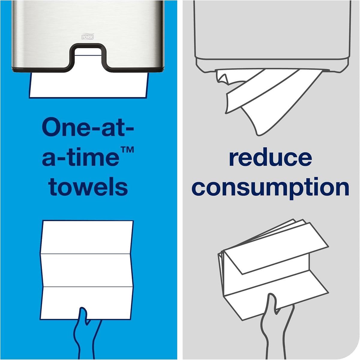 Black Multifold Hand Towel Dispenser and Natural Recycled Hand Towels E431031