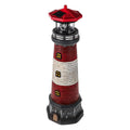 Solar Powered Lighthouse Rotating Beacon Red Resin E4527
