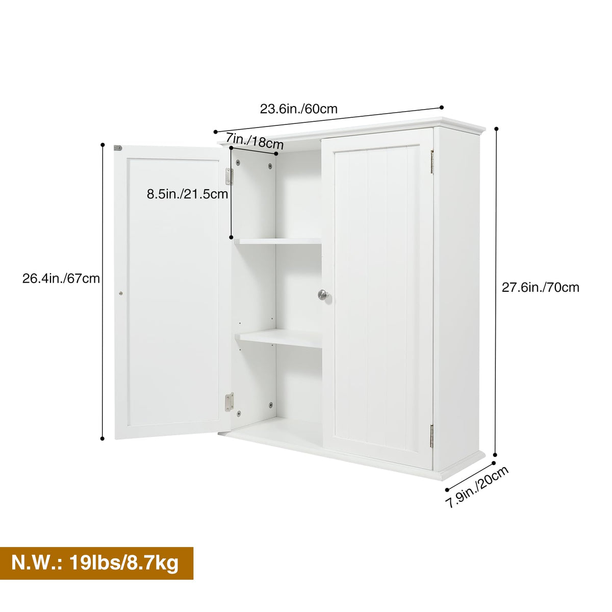 Bathroom Cabinet Wall Mounted E8565