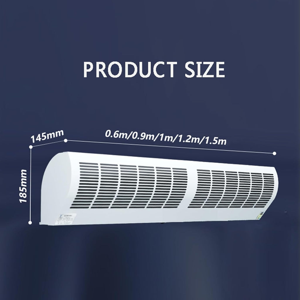 Wall-Mounted Air Curtain with Remote Control, 150cm/60in C524732
