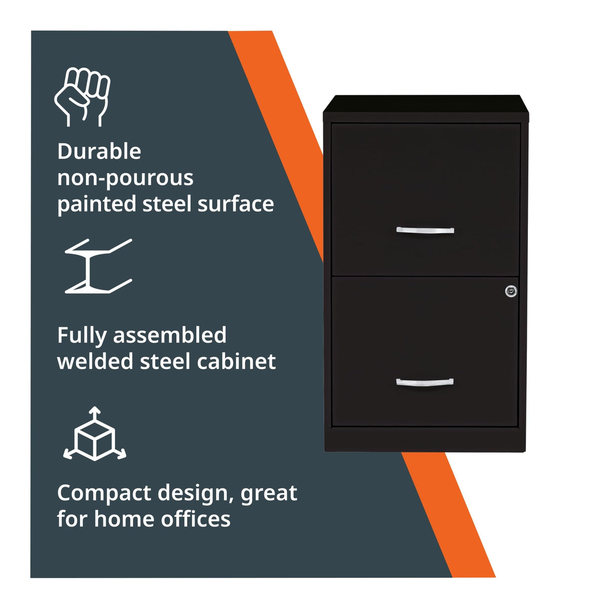 2 Drawer Locking Steel Filing Cabinet E177721