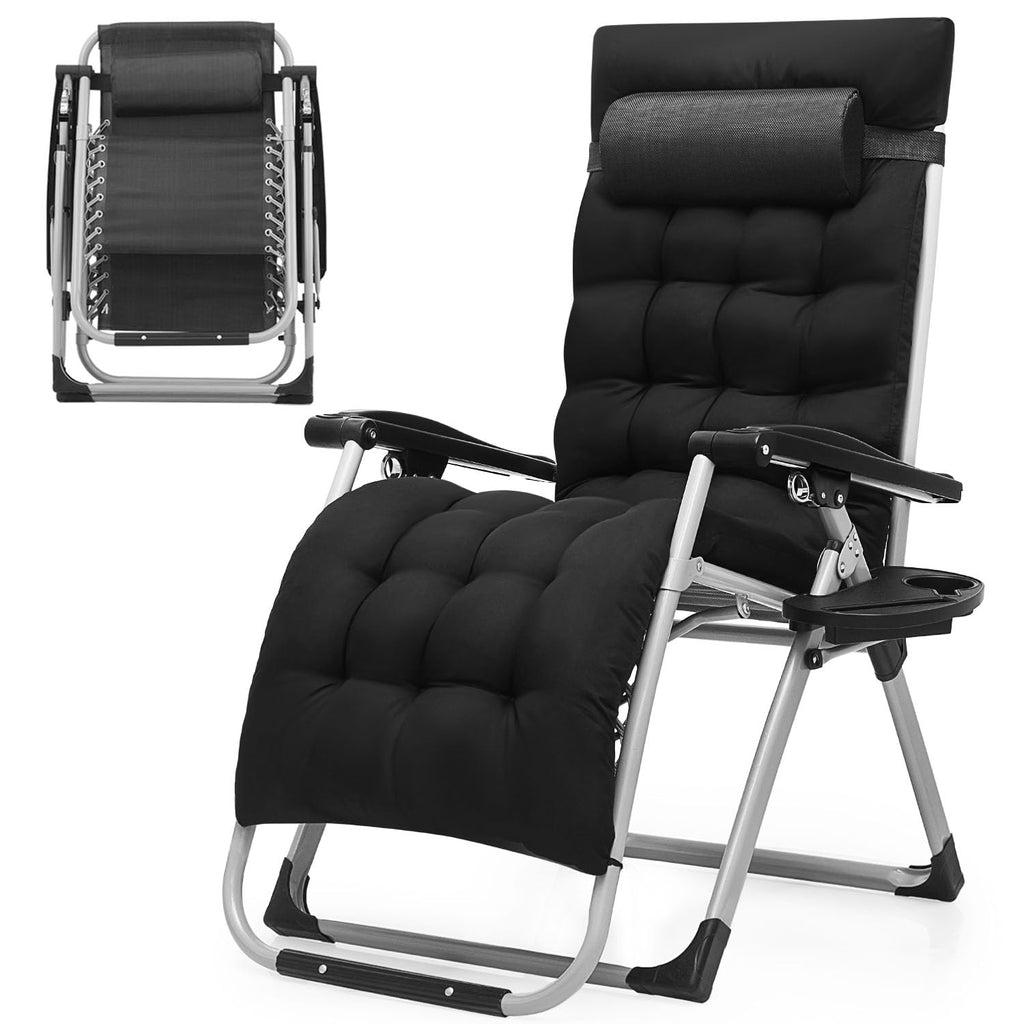 Zero Gravity Lounge Chair Black W743293