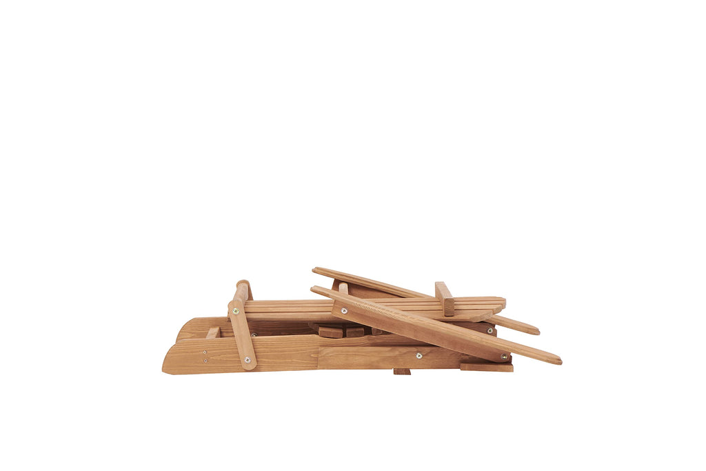 Folding Adirondack Chair Set of 2 Solid Cedar Wood E144968