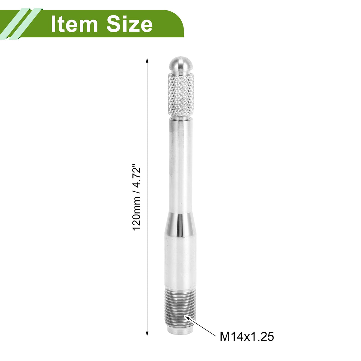 M14x1.25 120mm Stainless Steel Wheel Alignment Pin W2521