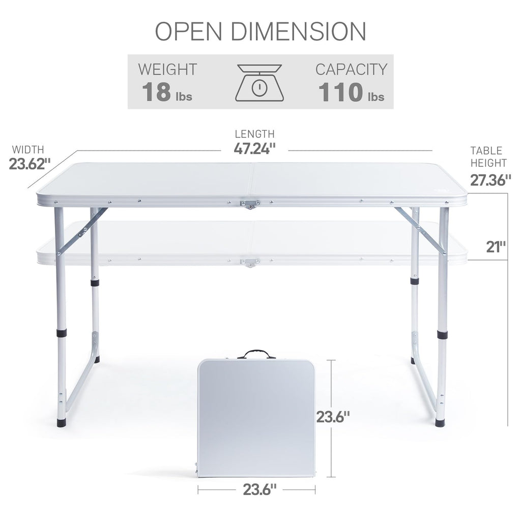 Folding Camping Table with Storage Z266