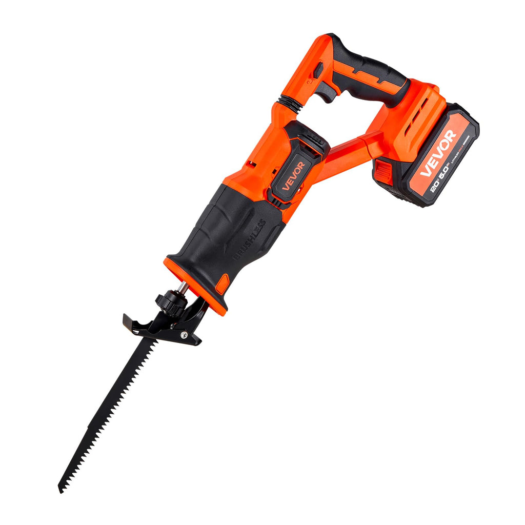 20V Cordless Reciprocating Saw with Battery, 8 Blades, and Carrying Bag Q93914