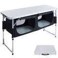 Folding Camping Table with Storage Z266