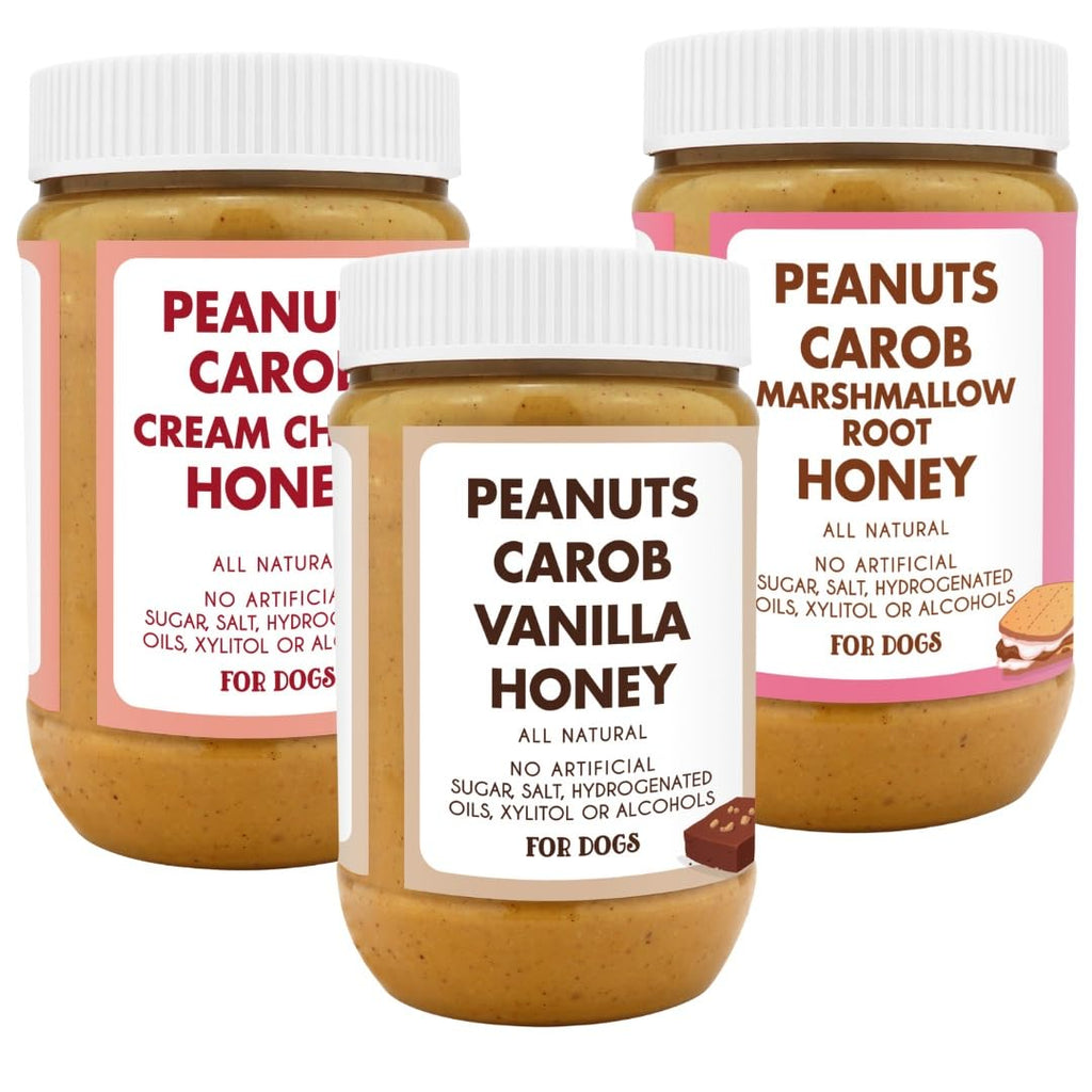 Red Velvet Brownie Butter S'Mores Natural Dog Peanut Butter Set of 3 G76364