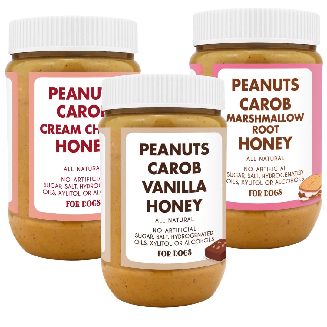 Red Velvet Brownie Butter S'Mores Natural Dog Peanut Butter Set of 3 G76364