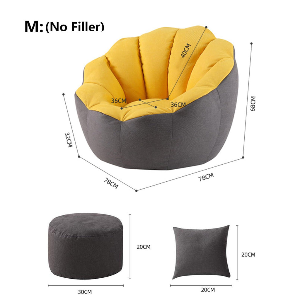 Corduroy Bean Bag Chair Cover X9134