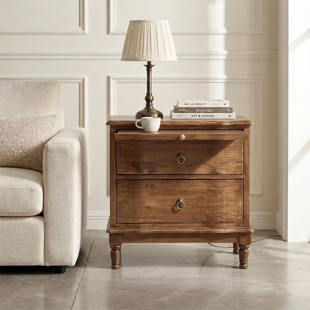 2-Drawer End Table with Charging Station L80276