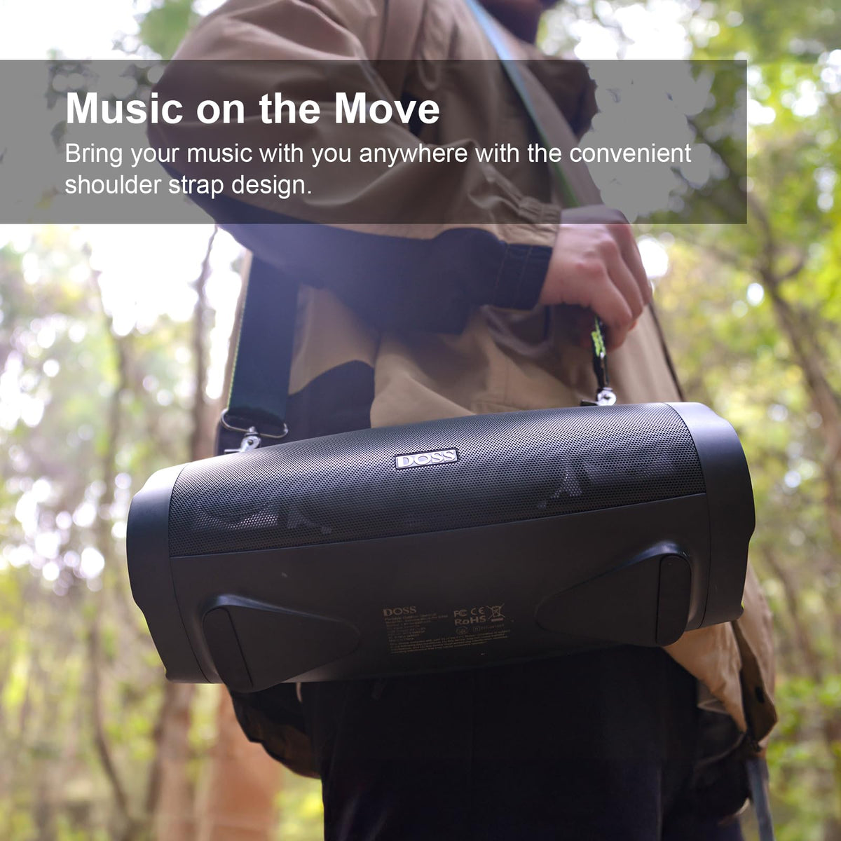 Wireless Bluetooth Speaker, IPX6 Waterproof W493