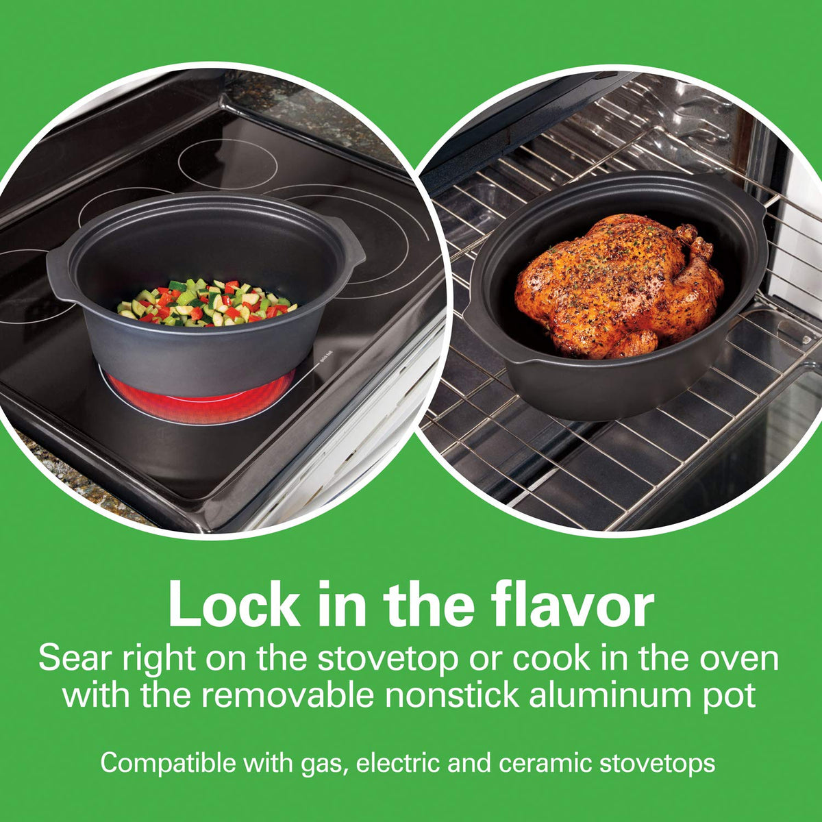Programmable 6 Quart Slow Cooker with Travel Lid Lock M74473