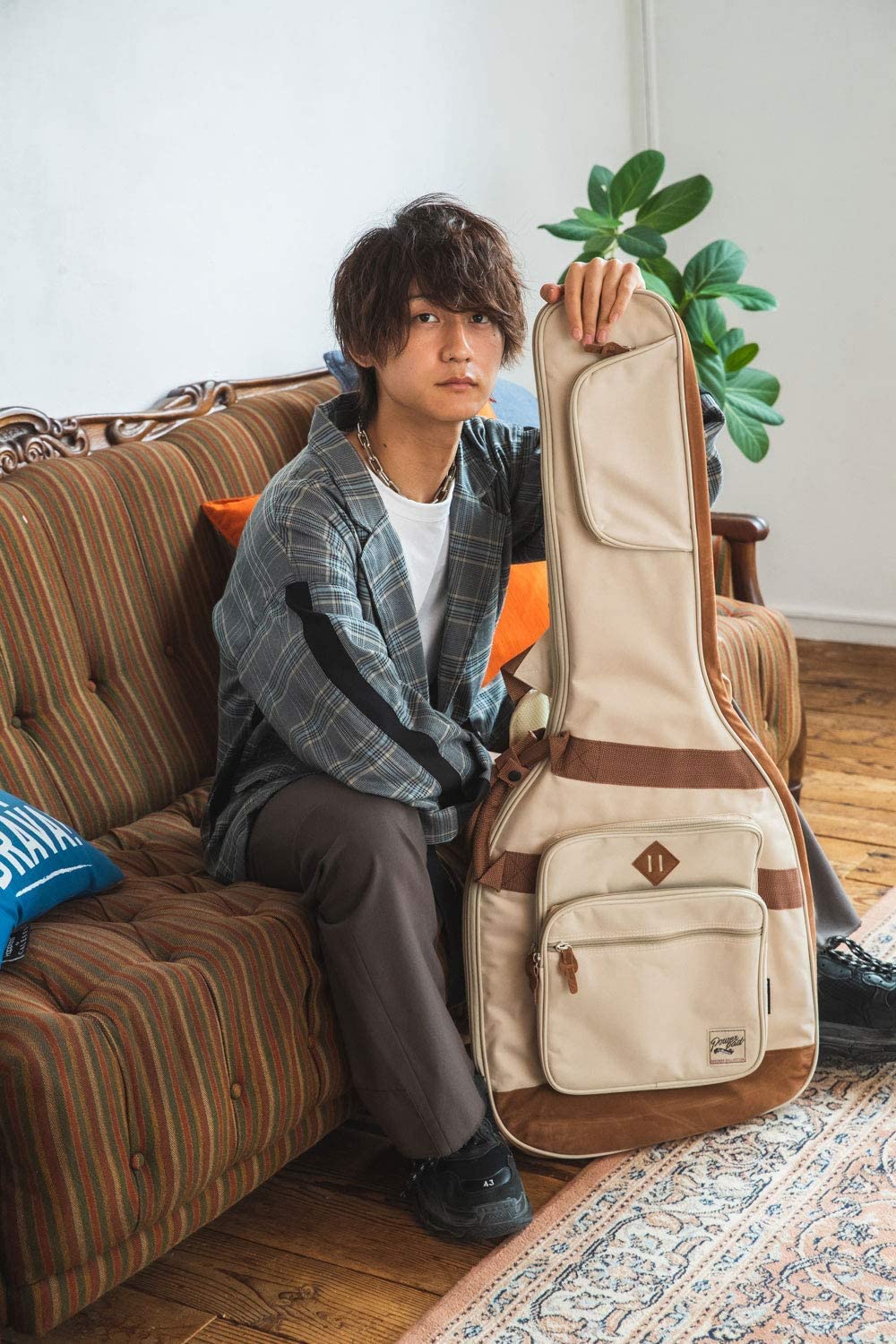 Beige Electric Guitar Gig Bag Q78095
