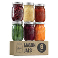 16 Oz 6 Pack Regular Mouth Mason Jars C5627