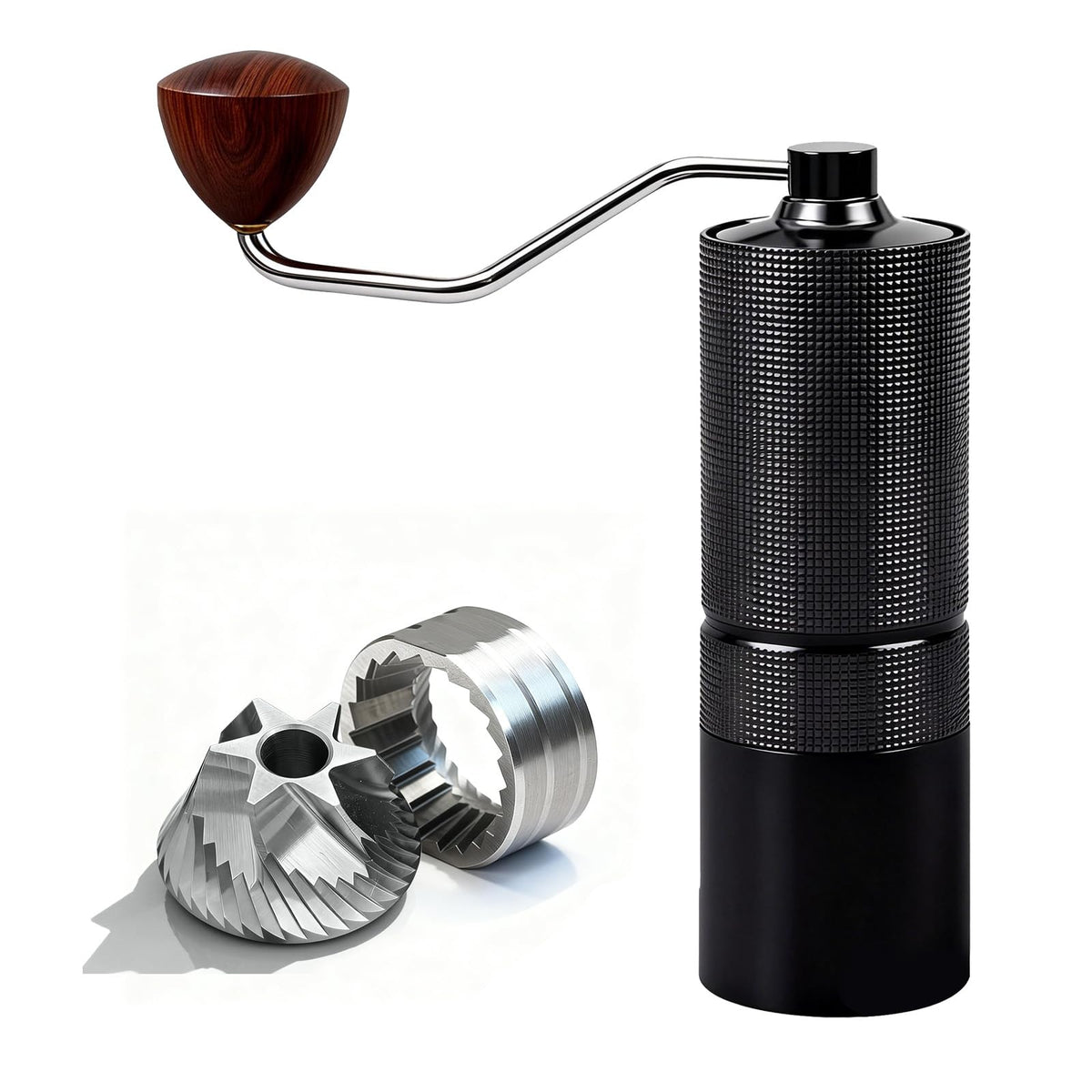 Manual Stainless Steel Conical Burr Coffee Grinder 20g Capacity B18513