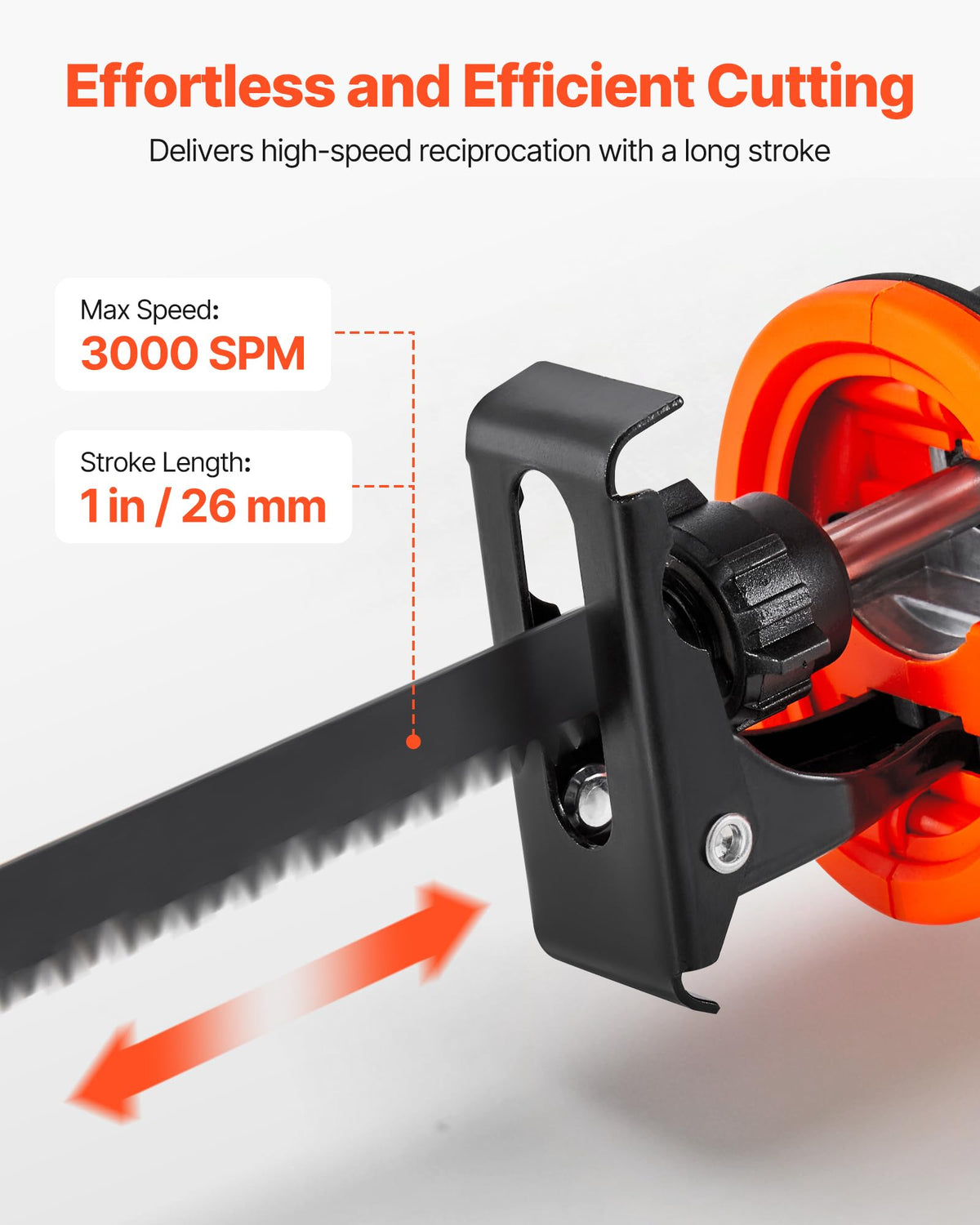 20V Cordless Reciprocating Saw with Battery, 8 Blades, and Carrying Bag Q93914