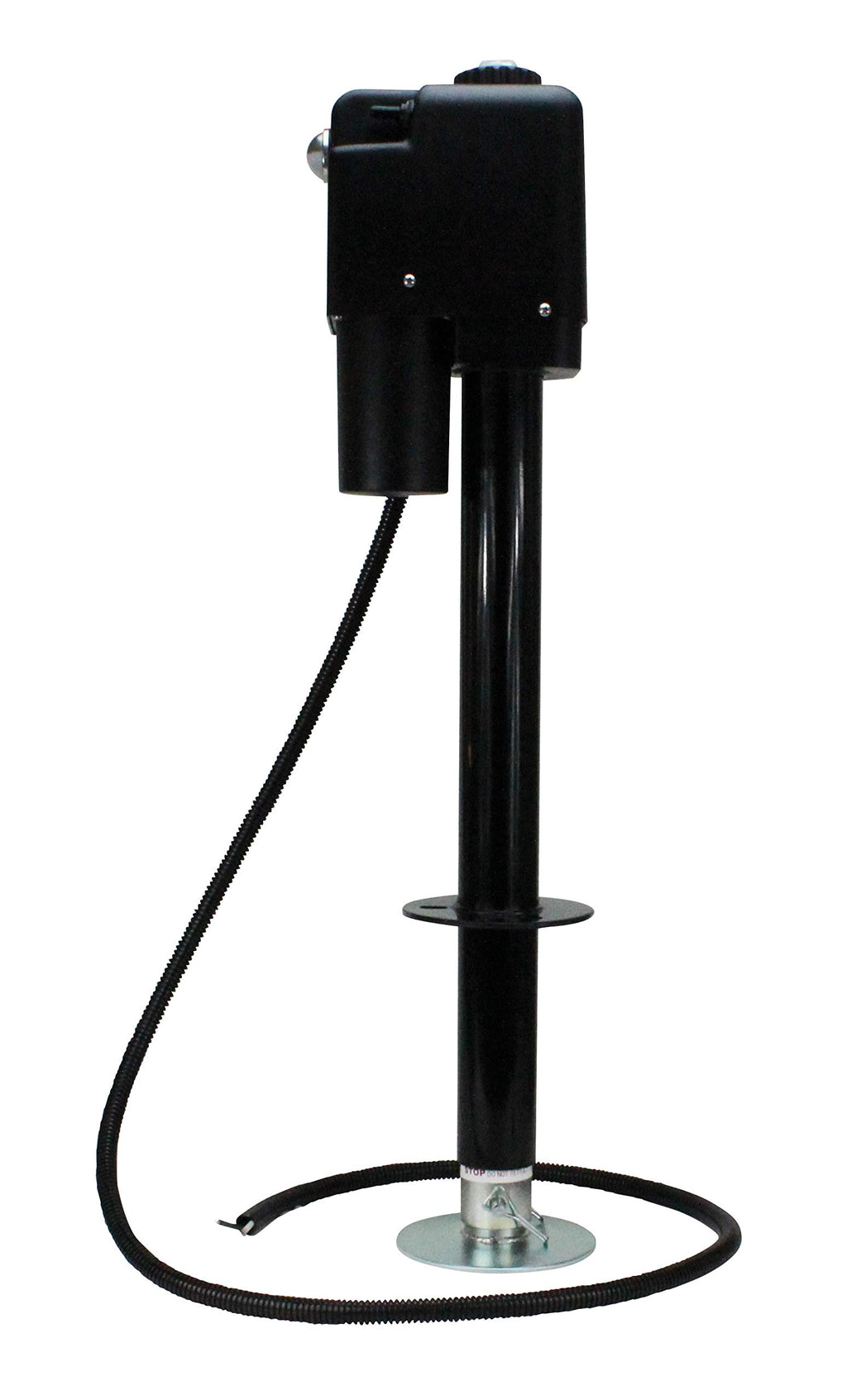 Electric A-Frame Tongue Jack with LED Work Light and Ground Wiring, 3,650 lbs. Capacity, Black Z773