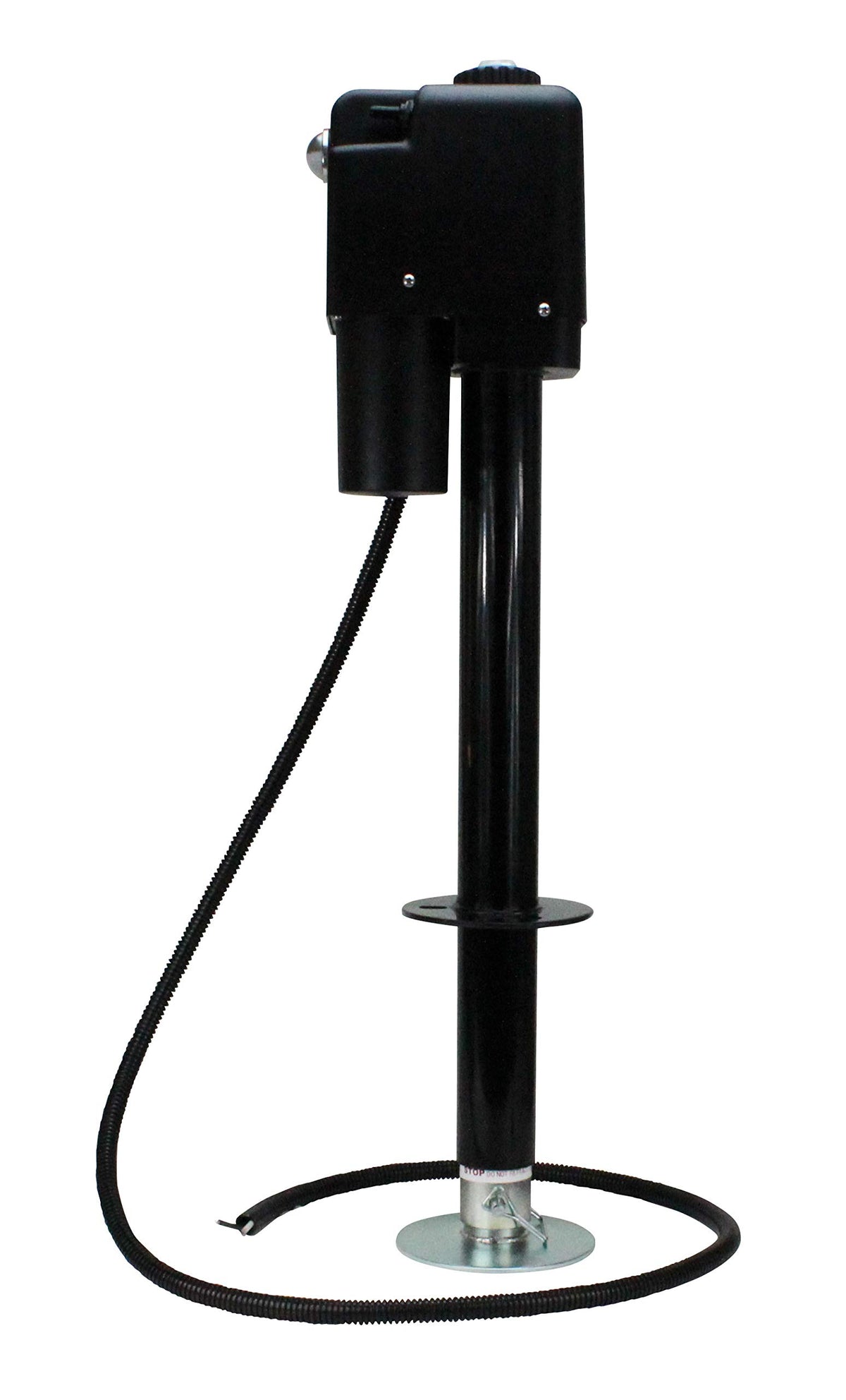 Electric A-Frame Tongue Jack with LED Work Light and Ground Wiring, 3,650 lbs. Capacity, Black Z773