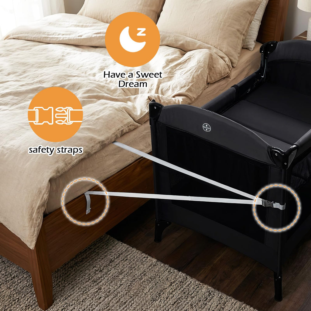 4 in 1 Baby Bassinet Bedside Crib T834