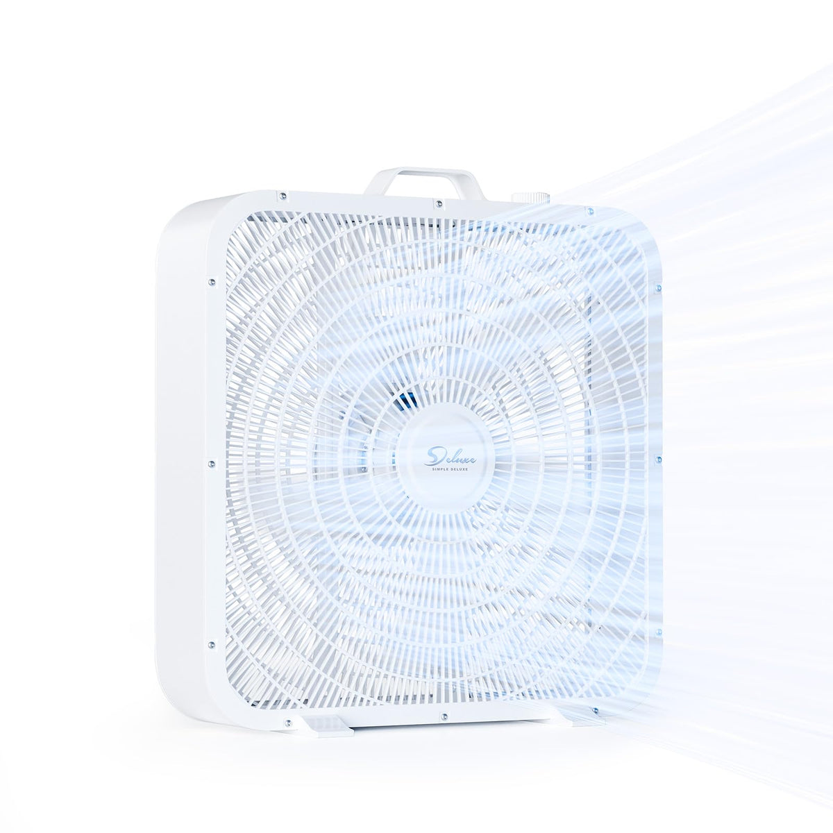 20” 3-Speed Box Fan with Carry Handle, White P214986
